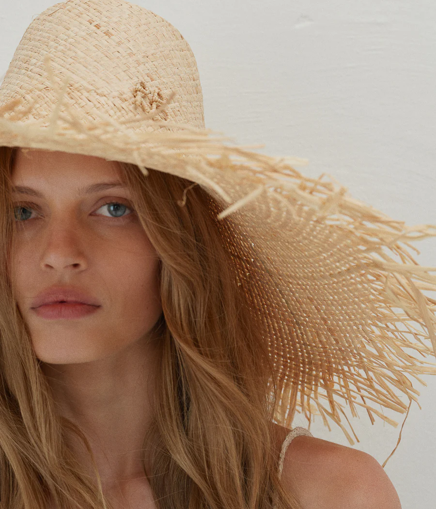 NATURAL STRAW OVERSIZED HAT